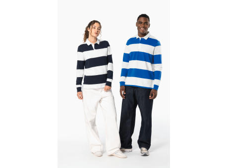 Polo a rayas manga larga unisex