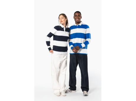 Polo a rayas manga larga unisex