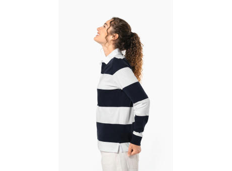 Polo a rayas manga larga unisex