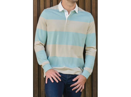 Polo a rayas manga larga unisex