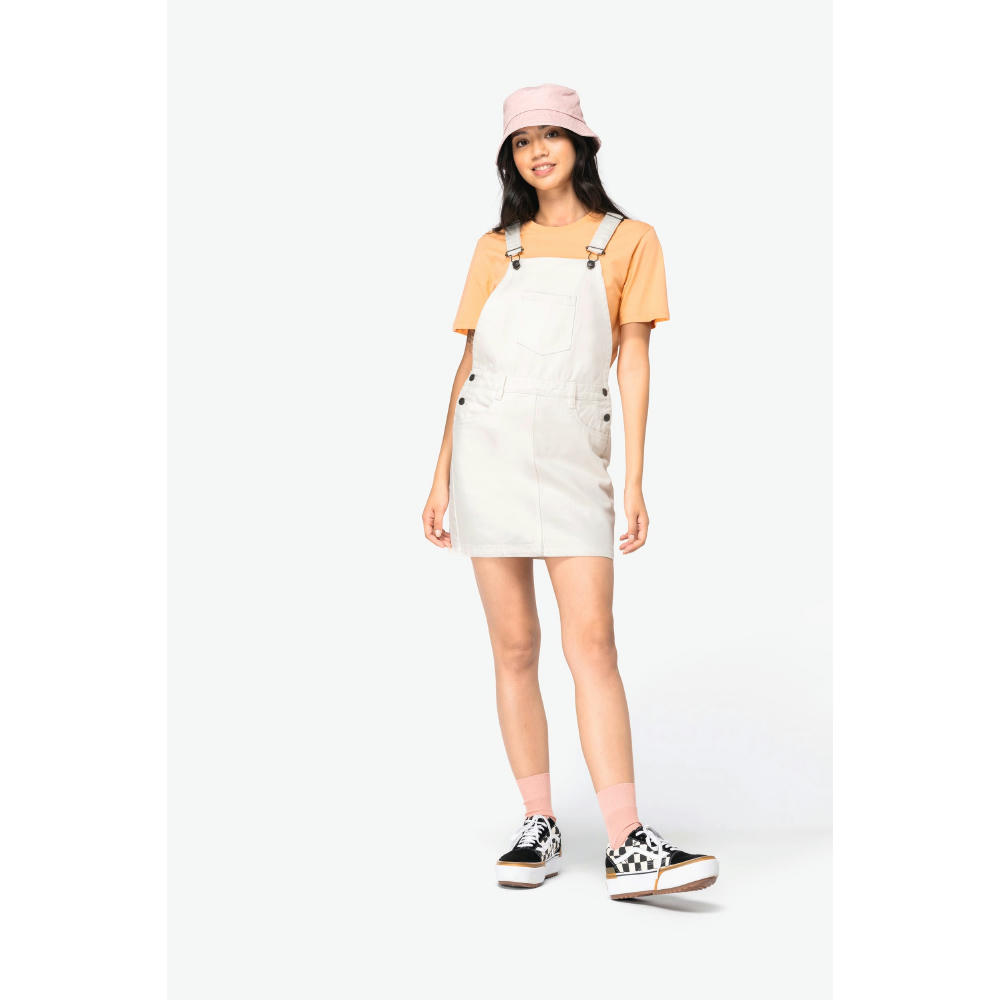 Vestido tipo peto ecorresponsable mujer