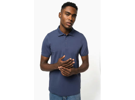 Polo de punto piqué manga corta hombre