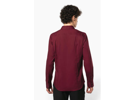 Camisa strech manga larga hombre