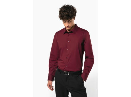 Camisa strech manga larga hombre