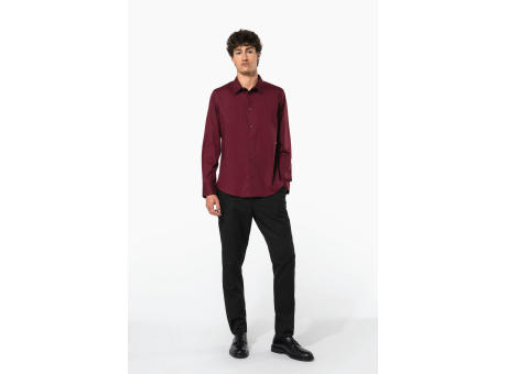 Camisa strech manga larga hombre