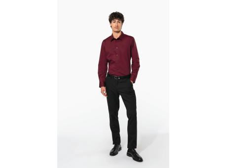 Camisa strech manga larga hombre