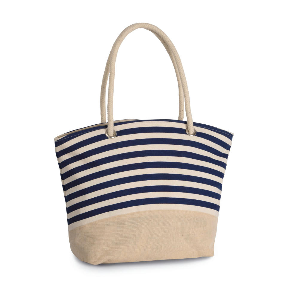 Bolsa shopper de yute estilo Marinero