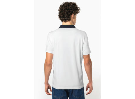 Polo jersey bicolor hombre