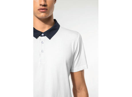 Polo jersey bicolor hombre