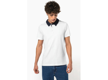 Polo jersey bicolor hombre