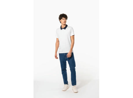 Polo jersey bicolor hombre