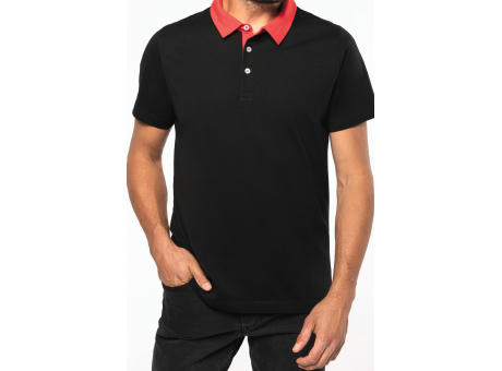 Polo jersey bicolor hombre