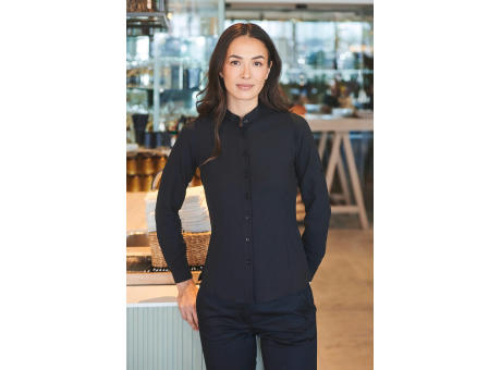 Camisa cuello mao mujer