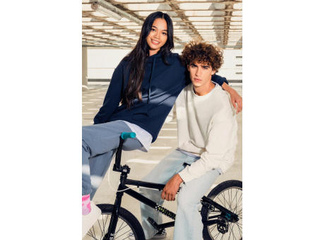 Sudadera ecorresponsable con capucha y hombros caídos French Terry unisex