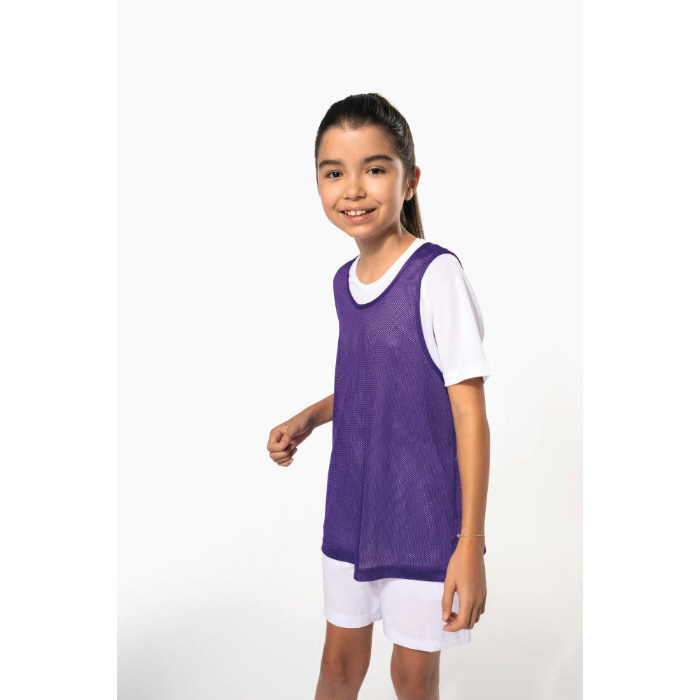 Peto ligero de rejilla multi-deportes para niños