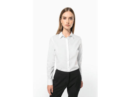 Camisa popelina de polialgodón de fácil cuidado para mujer
