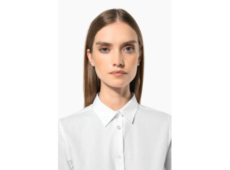 Camisa popelina de polialgodón de fácil cuidado para mujer