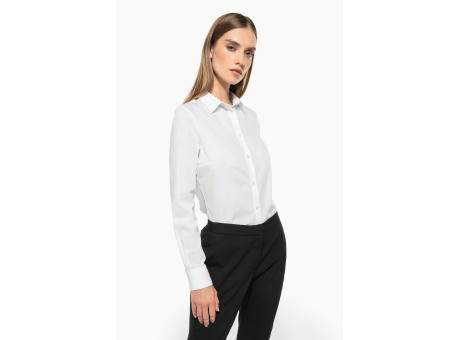 Camisa popelina de polialgodón de fácil cuidado para mujer