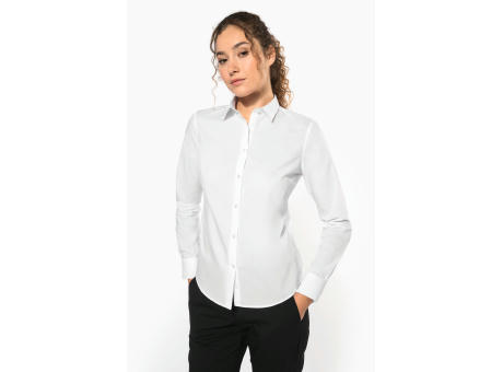 Camisa popelina de polialgodón de fácil cuidado para mujer