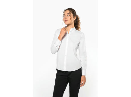Camisa popelina de polialgodón de fácil cuidado para mujer
