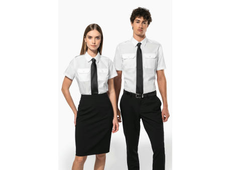 Camisa piloto manga corta hombre