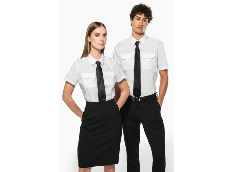 Camisa piloto manga corta hombre