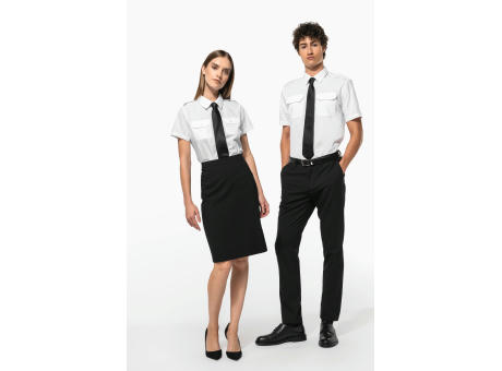 Camisa piloto manga corta hombre