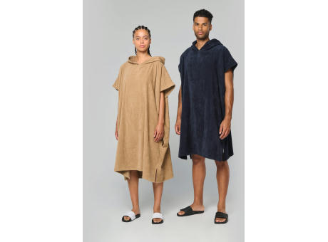 Poncho de rizo con capucha - Unisex