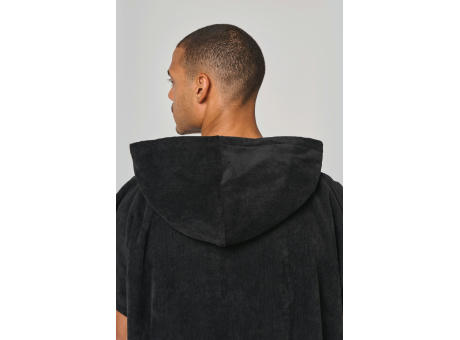 Poncho de rizo con capucha - Unisex