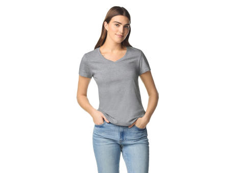 Camiseta SoftStyle cuello de pico mujer