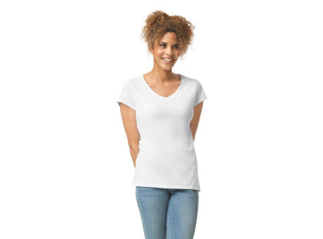 Camiseta SoftStyle cuello de pico mujer