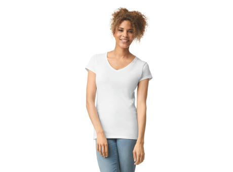 Camiseta SoftStyle cuello de pico mujer