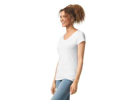 Camiseta SoftStyle cuello de pico mujer