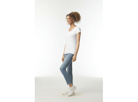 Camiseta SoftStyle cuello de pico mujer