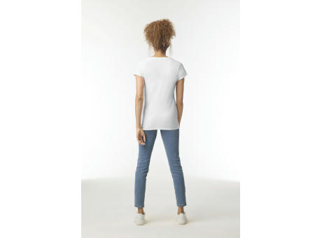 Camiseta SoftStyle cuello de pico mujer