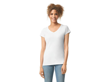 Camiseta SoftStyle cuello de pico mujer