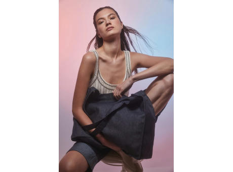 Bolsa shopper denim grande