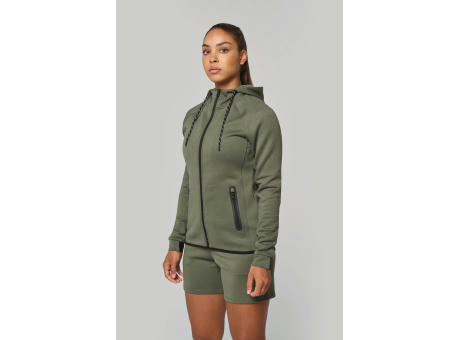 Chaqueta de chándal performance con capucha mujer