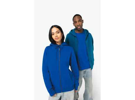 Sudadera ecorresponsable con cremallera y capucha unisex