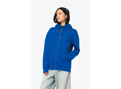 Sudadera ecorresponsable con cremallera y capucha unisex