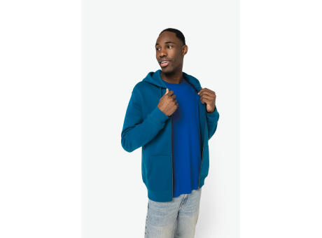 Sudadera ecorresponsable con cremallera y capucha unisex
