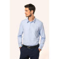 Camisa popelina manga larga hombre