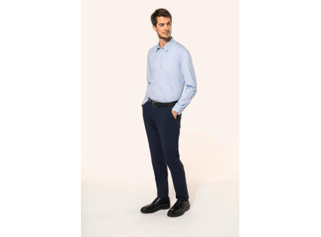 Camisa popelina manga larga hombre