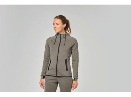 Chaqueta de chándal performance con capucha mujer