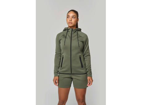 Chaqueta de chándal performance con capucha mujer
