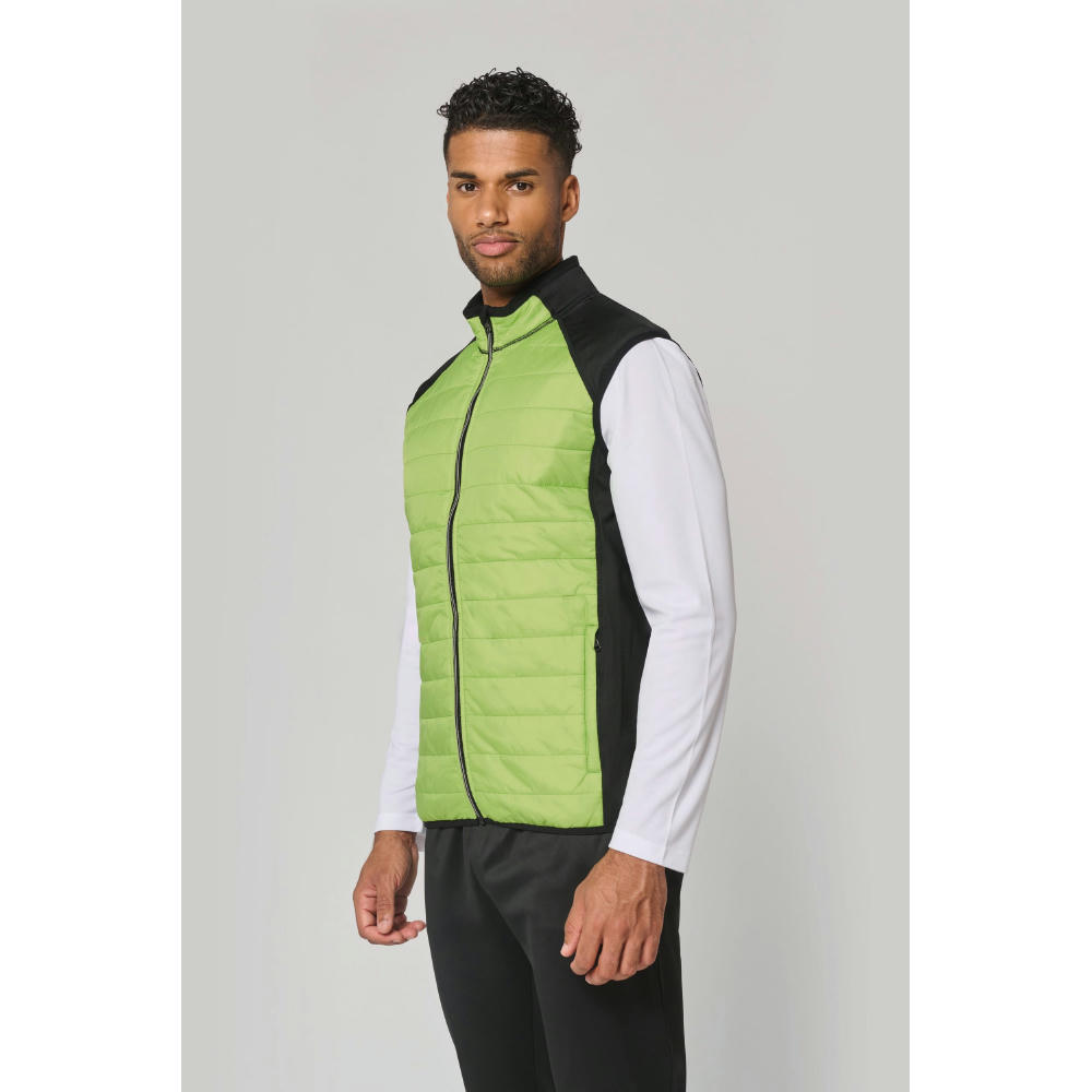 Chaleco deportivo bimaterial unisex