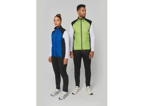 Chaleco deportivo bimaterial unisex