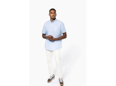 Camisa oxford manga corta hombre