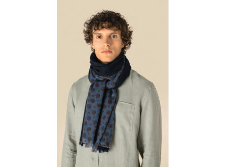 Fular con estampado floral unisex