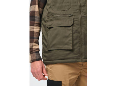 Chaleco polialgodón multibolsillos acolchado - Unisex